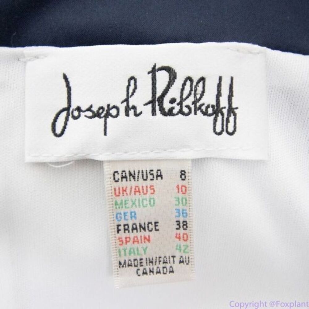 Joseph Ribkoff‎ black white sheath dress capped sleeves dress, 8 - Picture 5 of 16